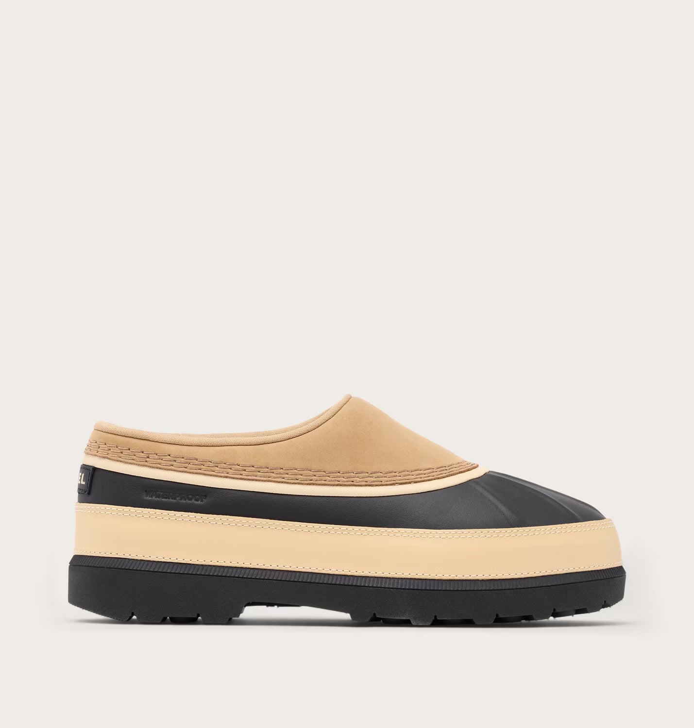 Sorel Ambler Women's Waterproof Clog - Caribou Buff, Black
