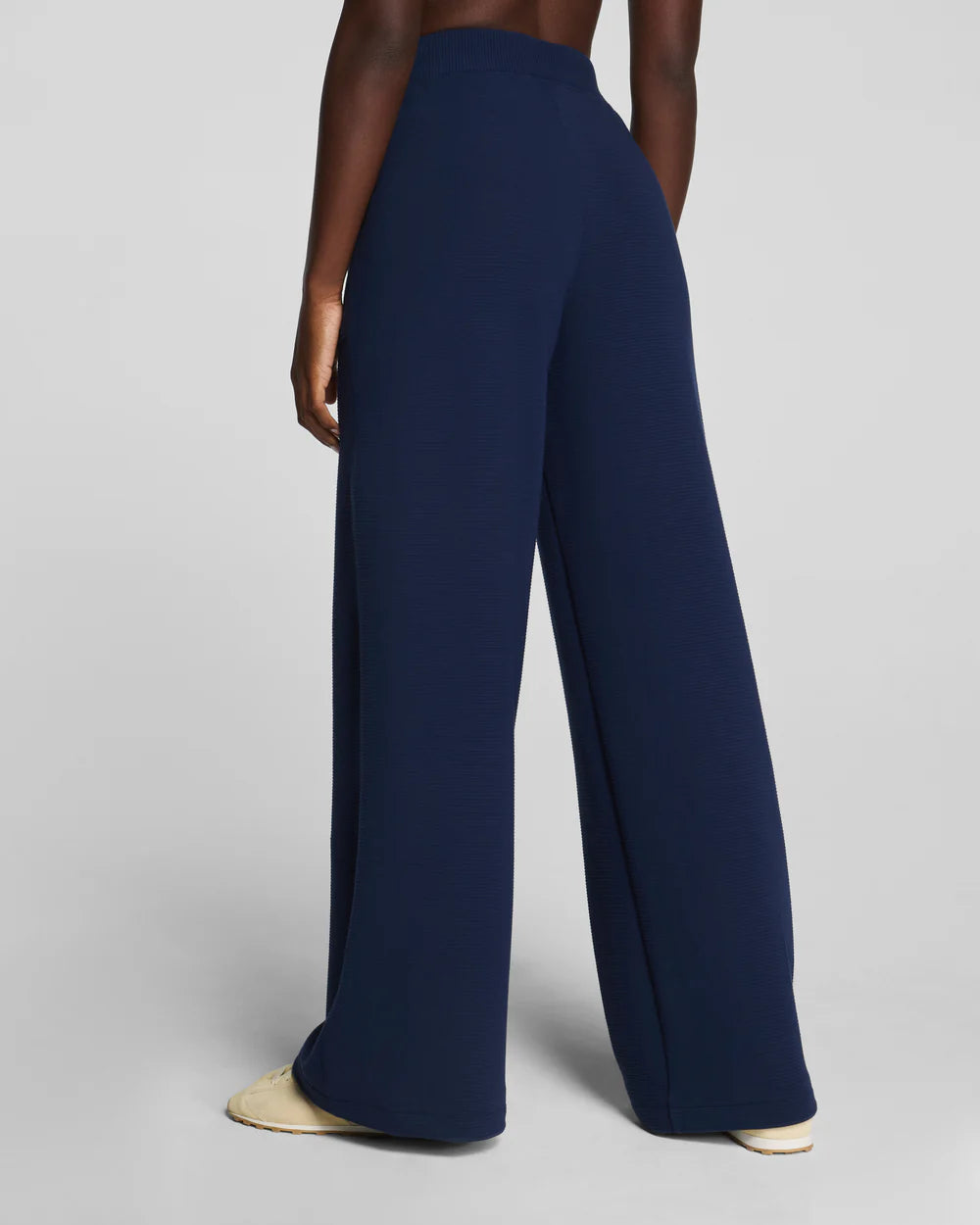 Spanx Airessential French Rib Wide Leg Pant - Timeless Navy