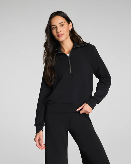 SPANX® Airessentials Half Zip Black