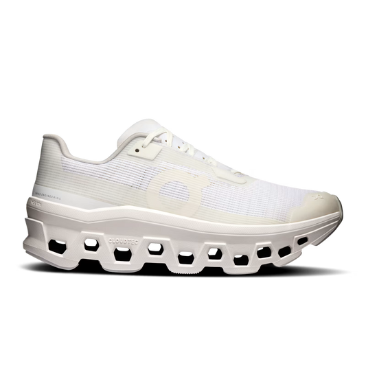 Women's On Running Cloudmonster White/White