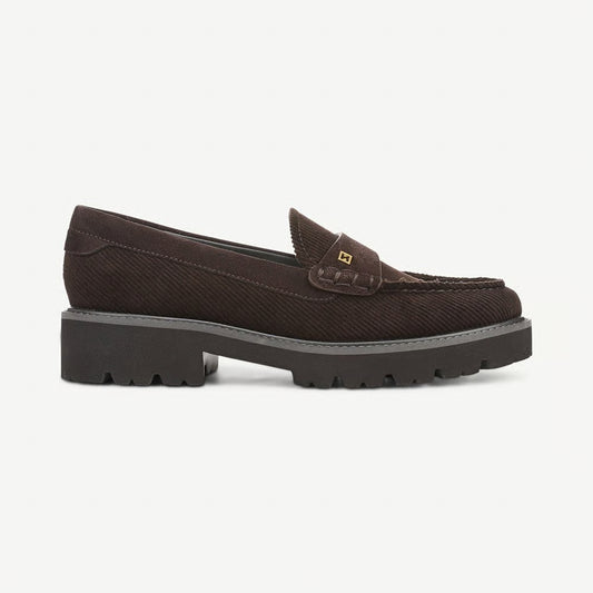 Sarto Saffron Loafer Lug Sole Loafer -  Hickory Brown