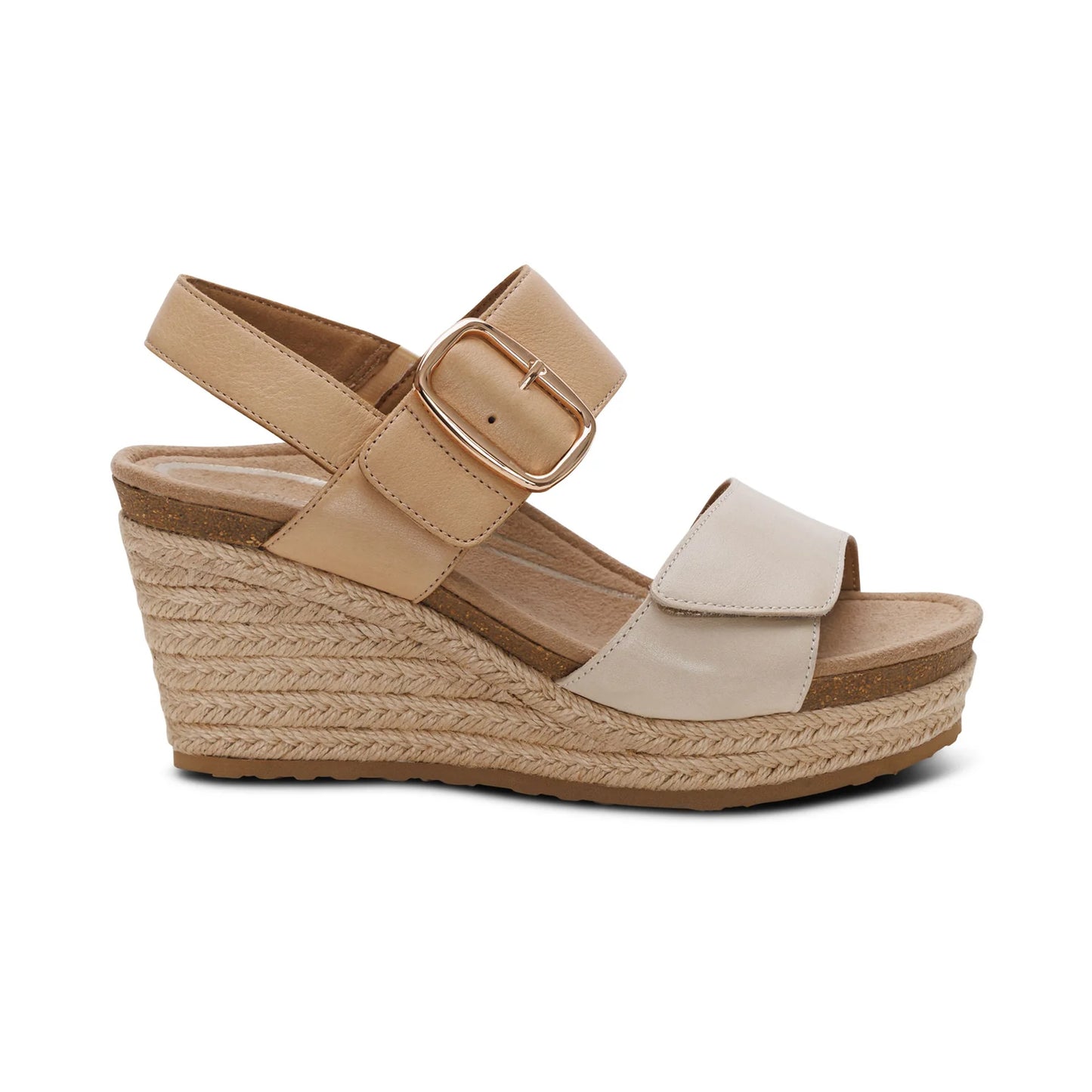 Aetrex Ashley Arch Support Wedge - Off White