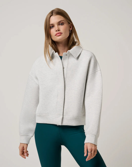 Travis Mathew Cloudscape button down - Light Heather Grey