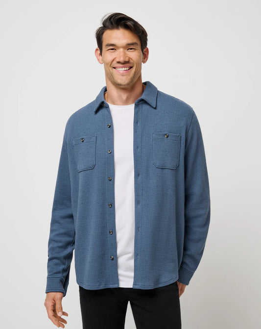 Travis Mathew Men's Cloud Waffle button up Jacket