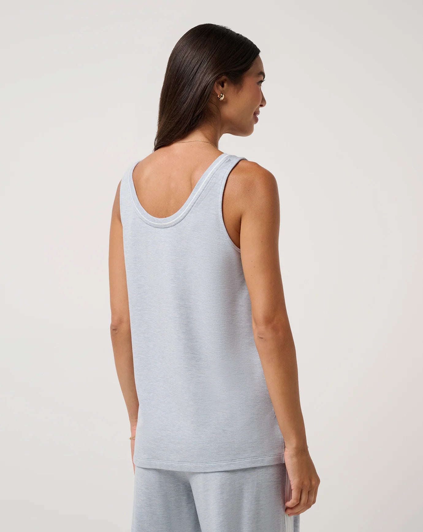 Travis Mathew Women's Cloud Terry Varsity Top - Heather Ashley Blue