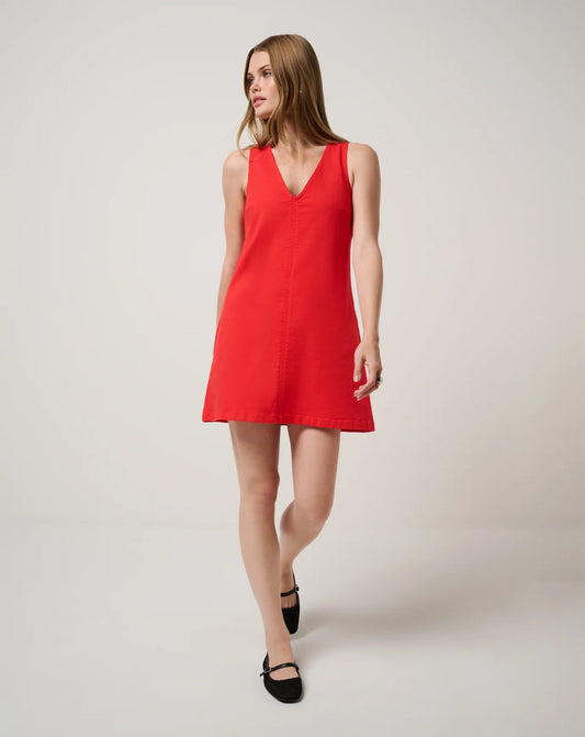 Travis Mathew Everyday Vneck Dress Tomato