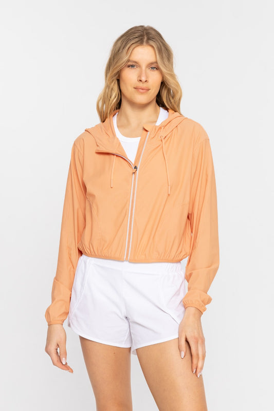 Sweet Soles Windbreaker with Hood Terra Cotta