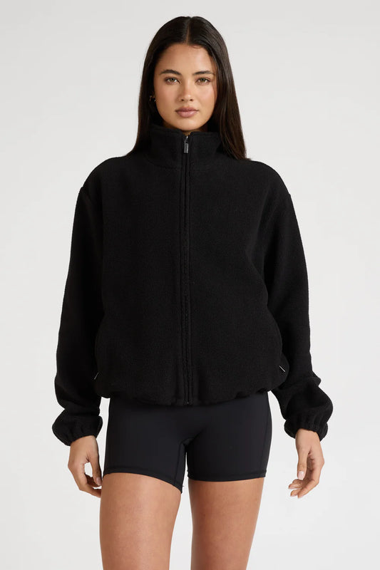 Allfenix Soft Fleece Zip Jacket Black