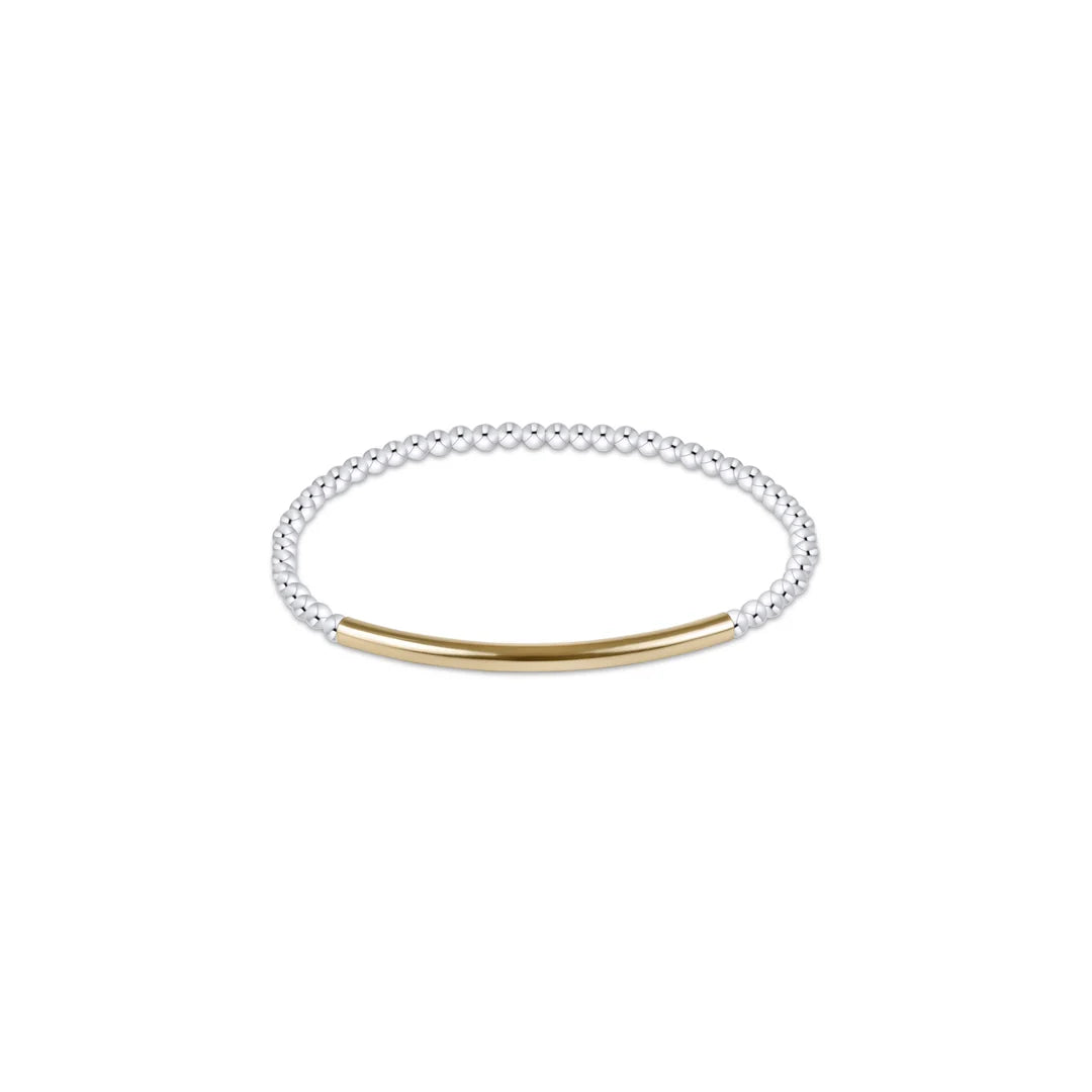 enewton bliss bar smooth mixed metal 3mm bracelet