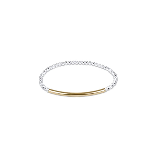 enewton bliss bar smooth mixed metal 3mm bracelet