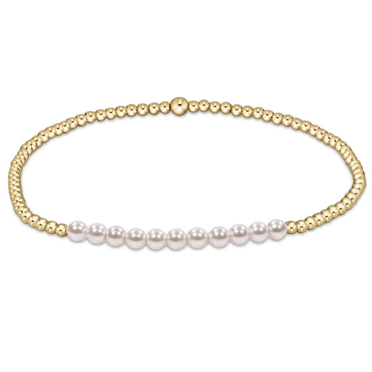 enewton Gold Bliss 2MM Bead Bracelet - Pearl