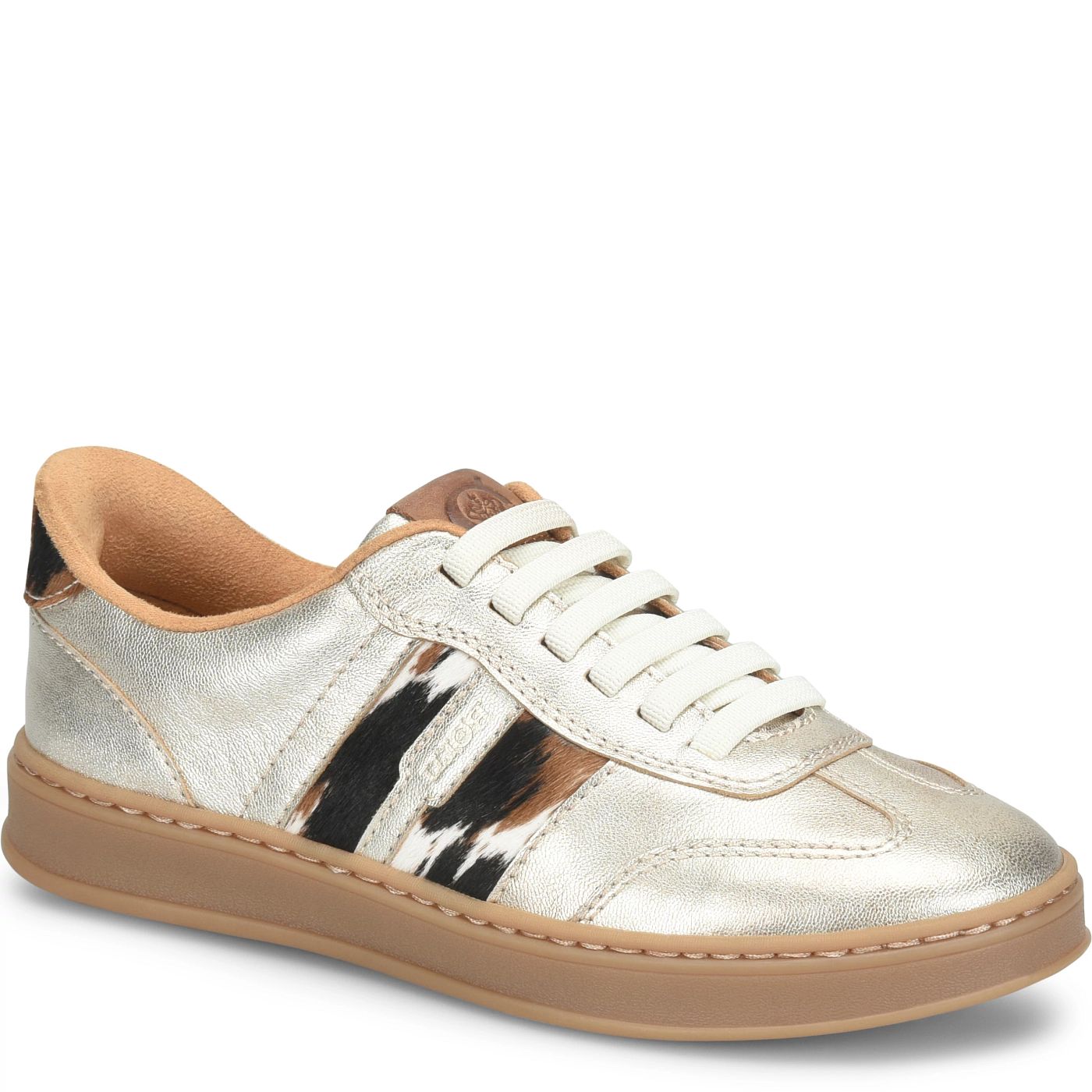 Born Amari Sneaker - Lt Gold Met Hair Calf Combo