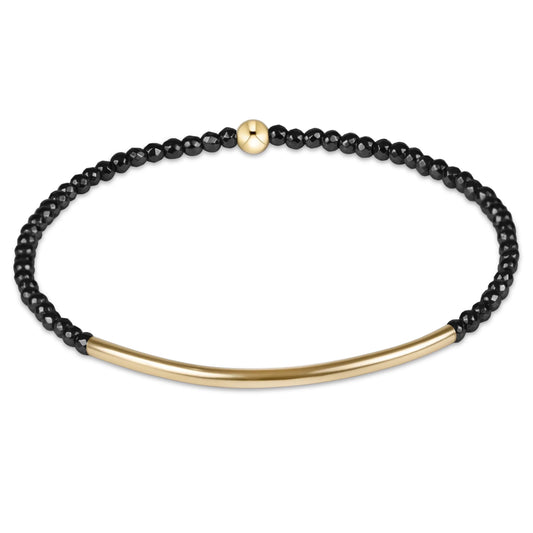 enewton Bliss Bar Gold 2mm Faceted Hematite Bracelet