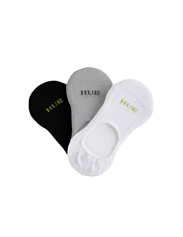 Hue Air Cushion liner 3pk Char/Heather/Wht