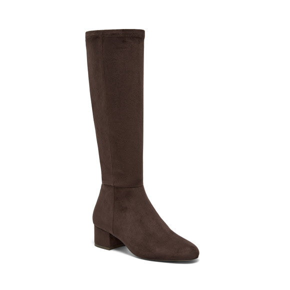 Silent D Gold Tall Stretch Boot in Brown