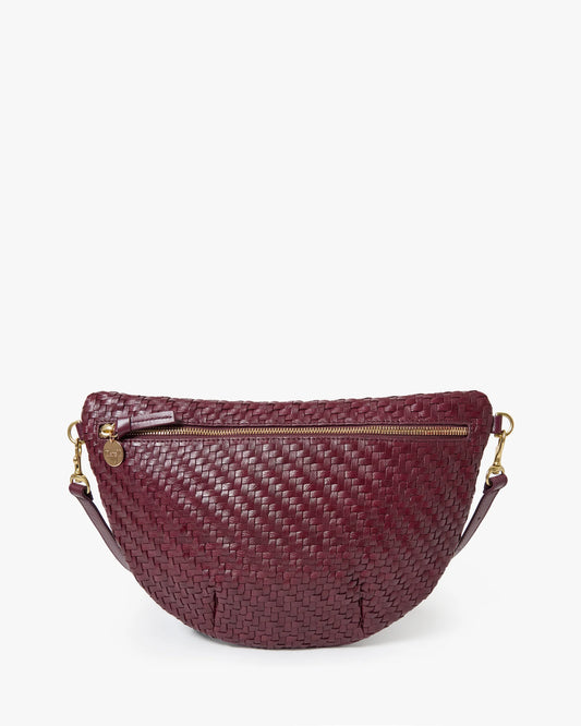 Clare V. - Grande Fanny Cassis Woven Zig-Zag
