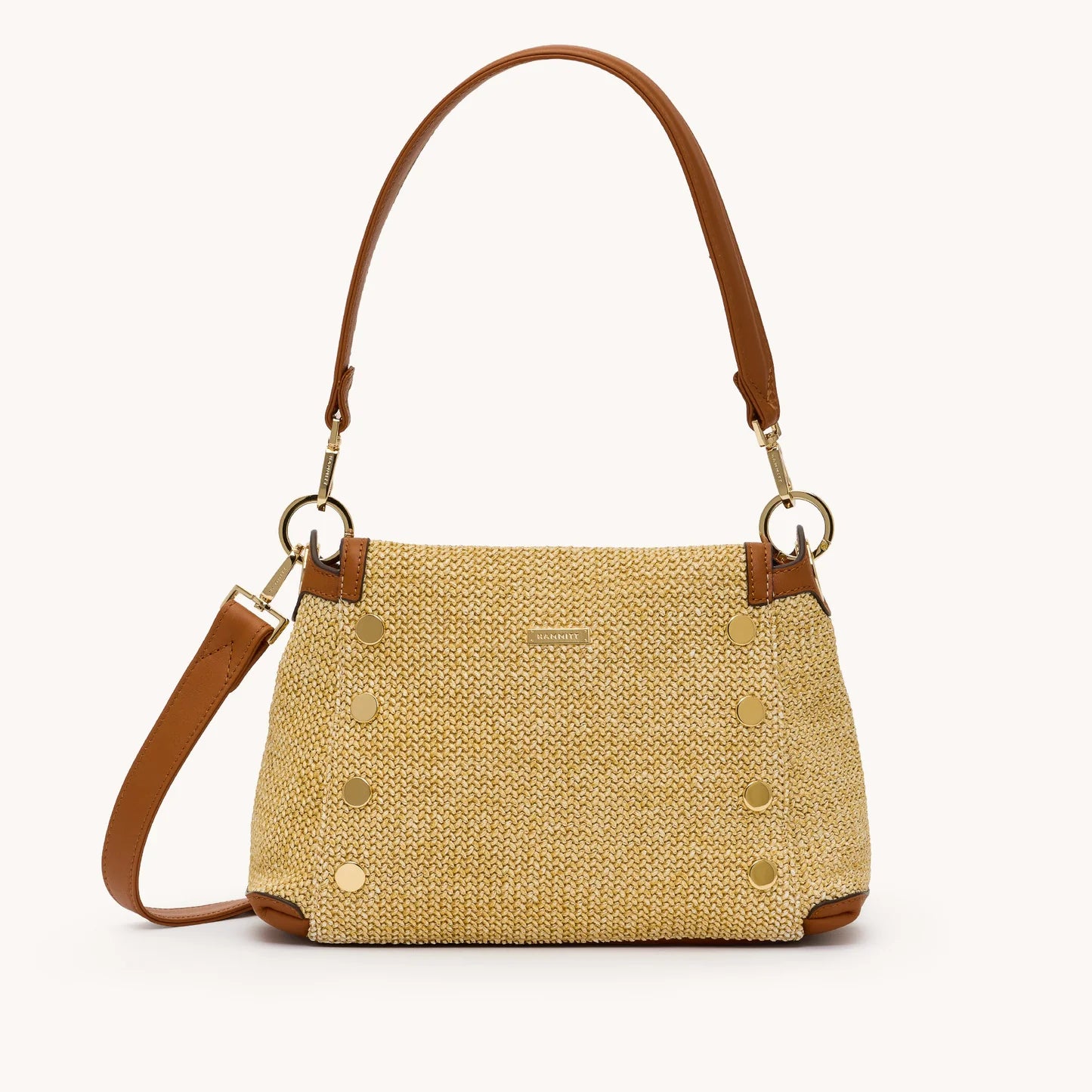 Hammitt Bryant Medium Cocoa Raffia/Gold