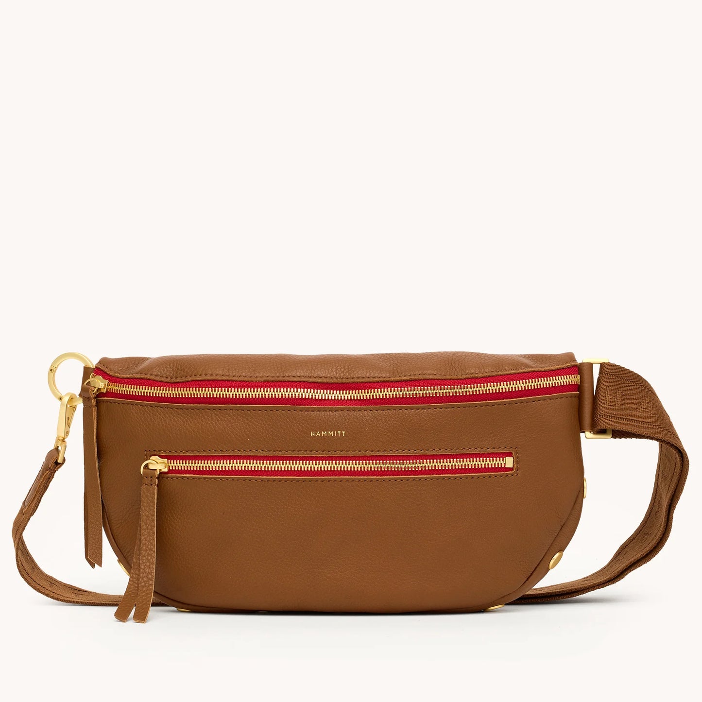 Hammitt Charles Crossbody Large Mahogany Pebble