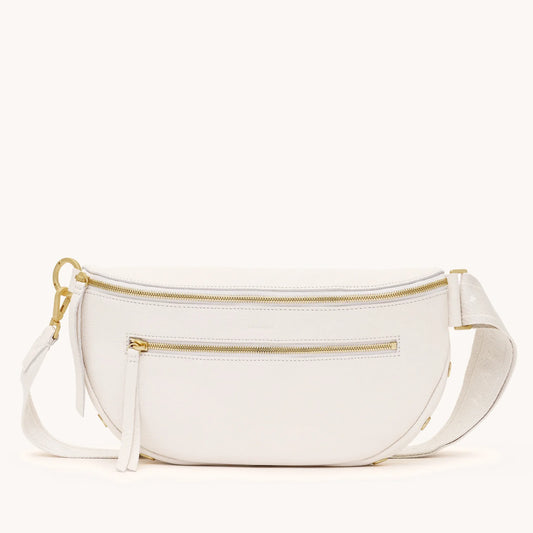 Hammitt Charles Crossbody Large Calla Lily White/Brushed Gold