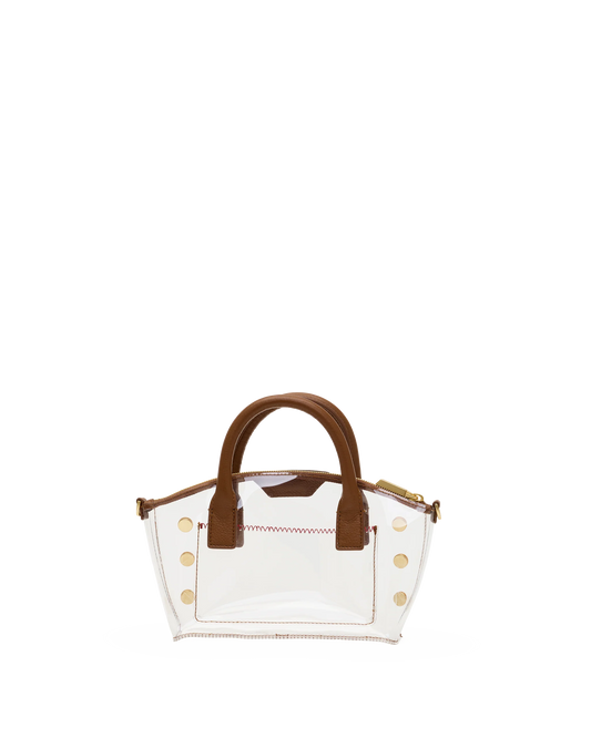 Hammitt Paula Clear Mahogany Pebble/Brushed Gold
