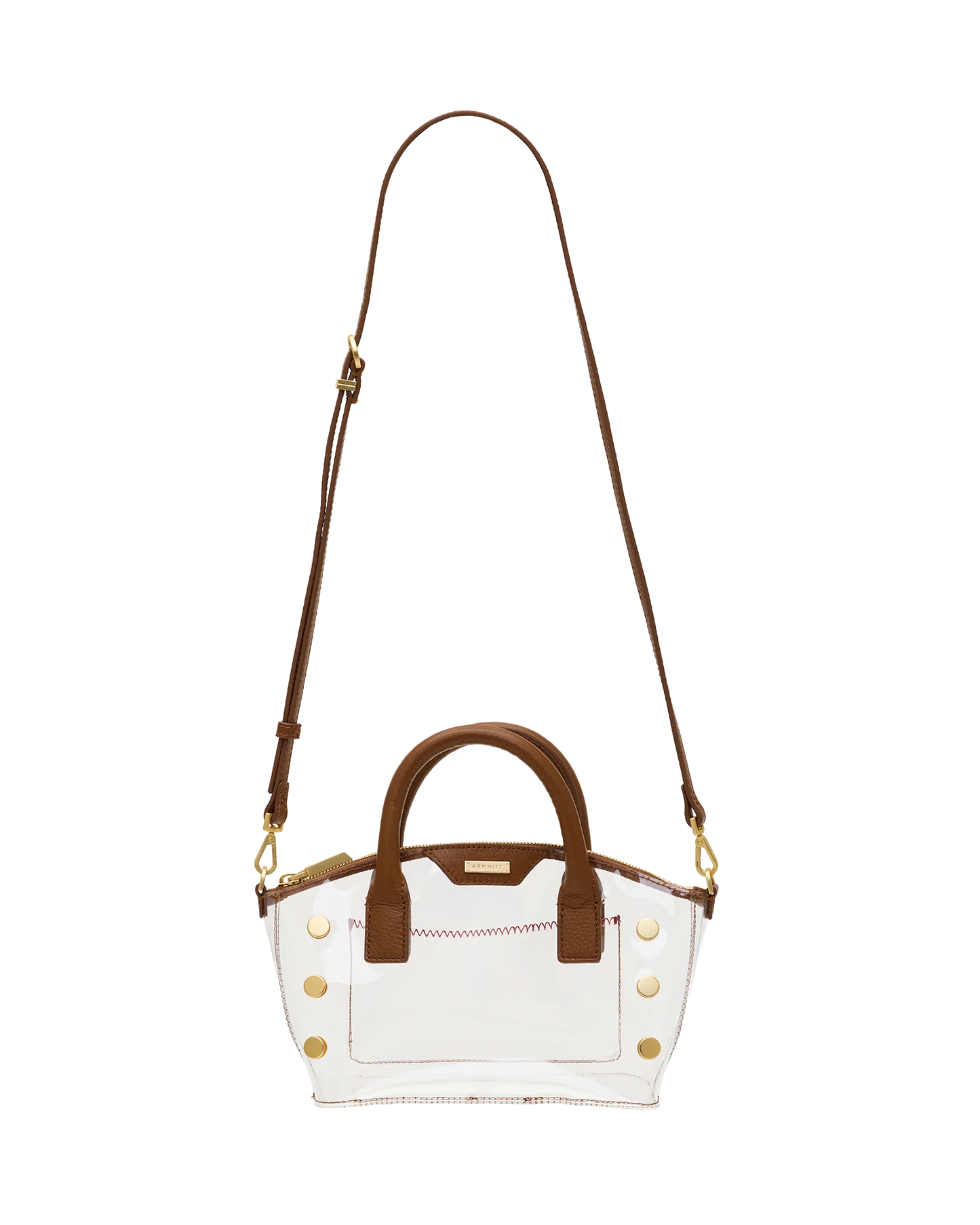 Hammitt Paula Clear Mahogany Pebble/Brushed Gold
