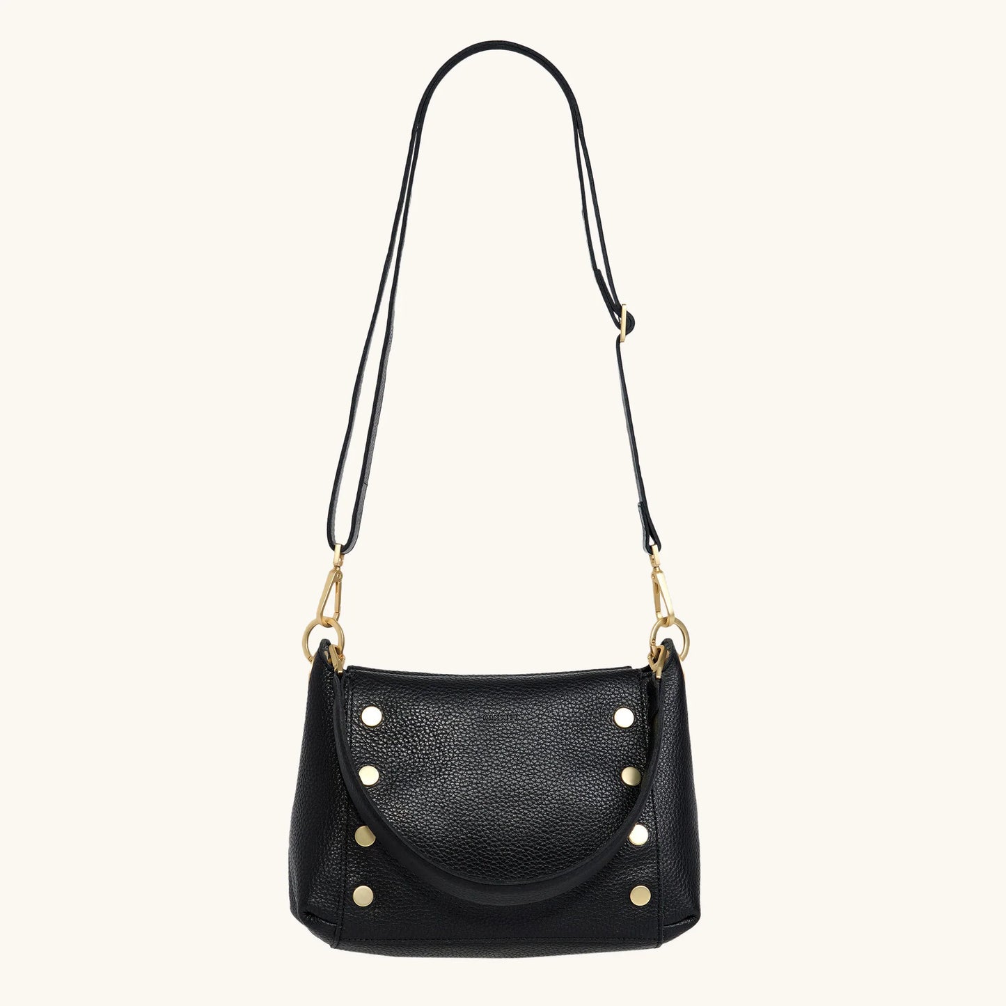 Hammitt Bryant Medium Black - Brushed Gold/Red Zip