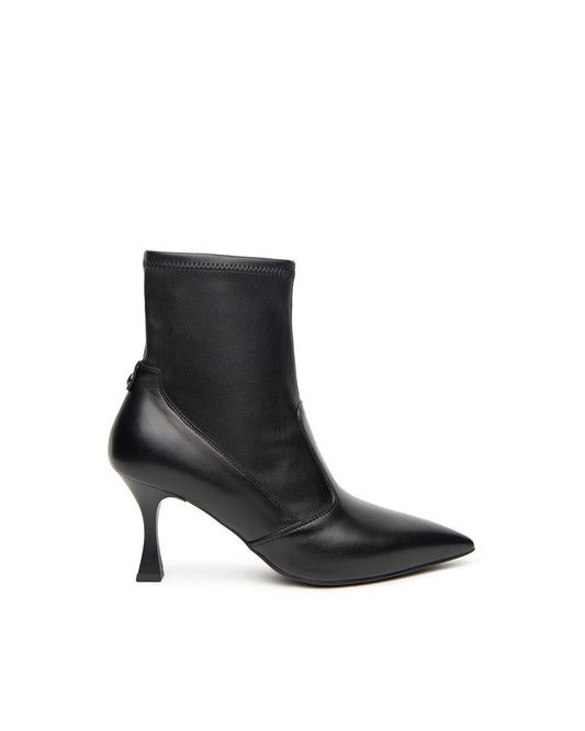 NeroGiardini Leather Ankle Boot  - Black