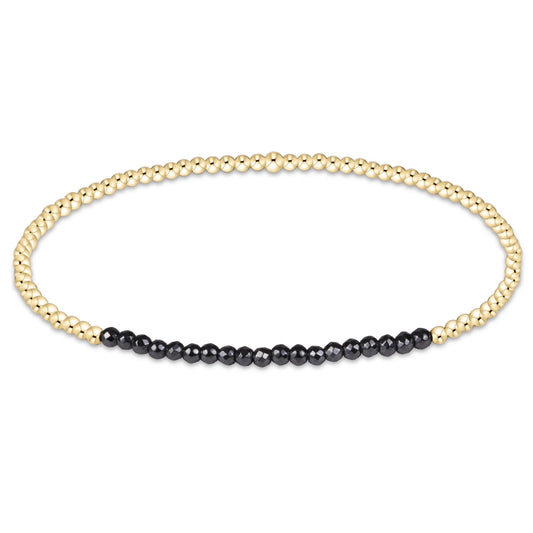 enewton Gold Bliss Faceted 2mm Gold Hematite Bracelet