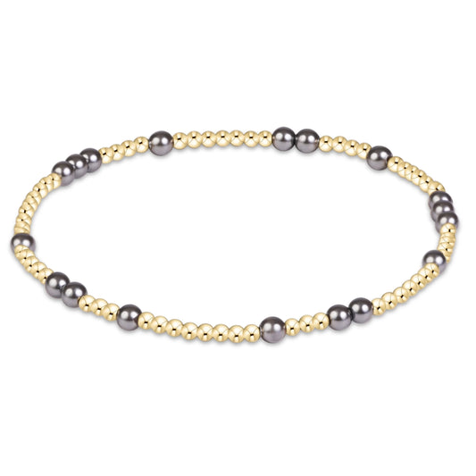 enewton Hope Unwritten Pearl Dark Grey 3mm Bracelet