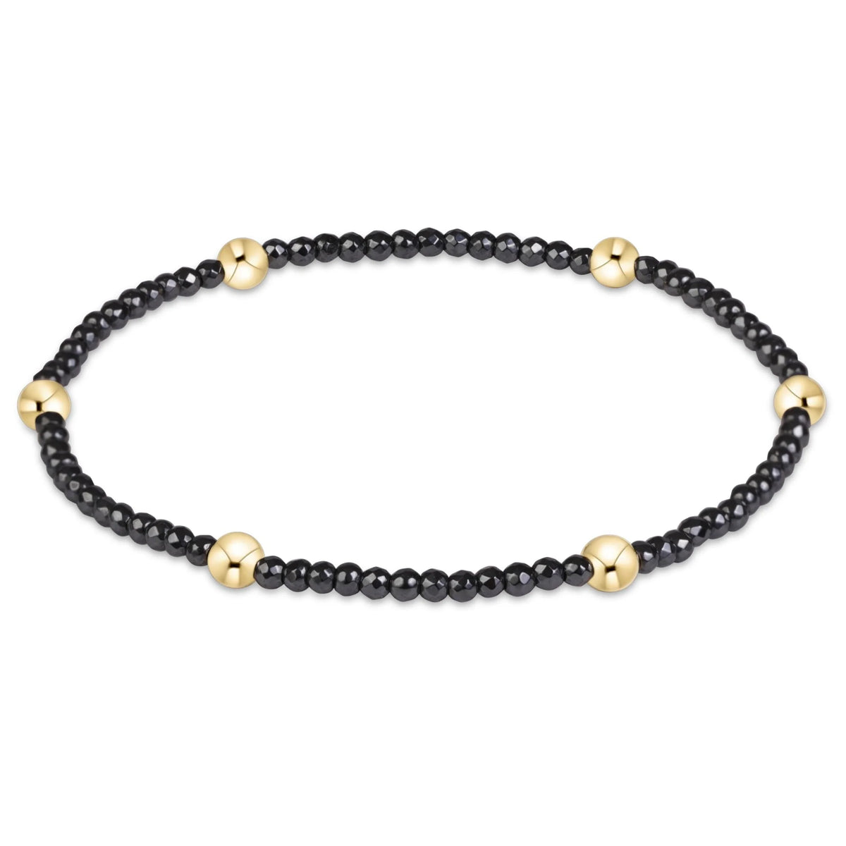 Enewton Presence Faceted Hematite 2mm Bracelet