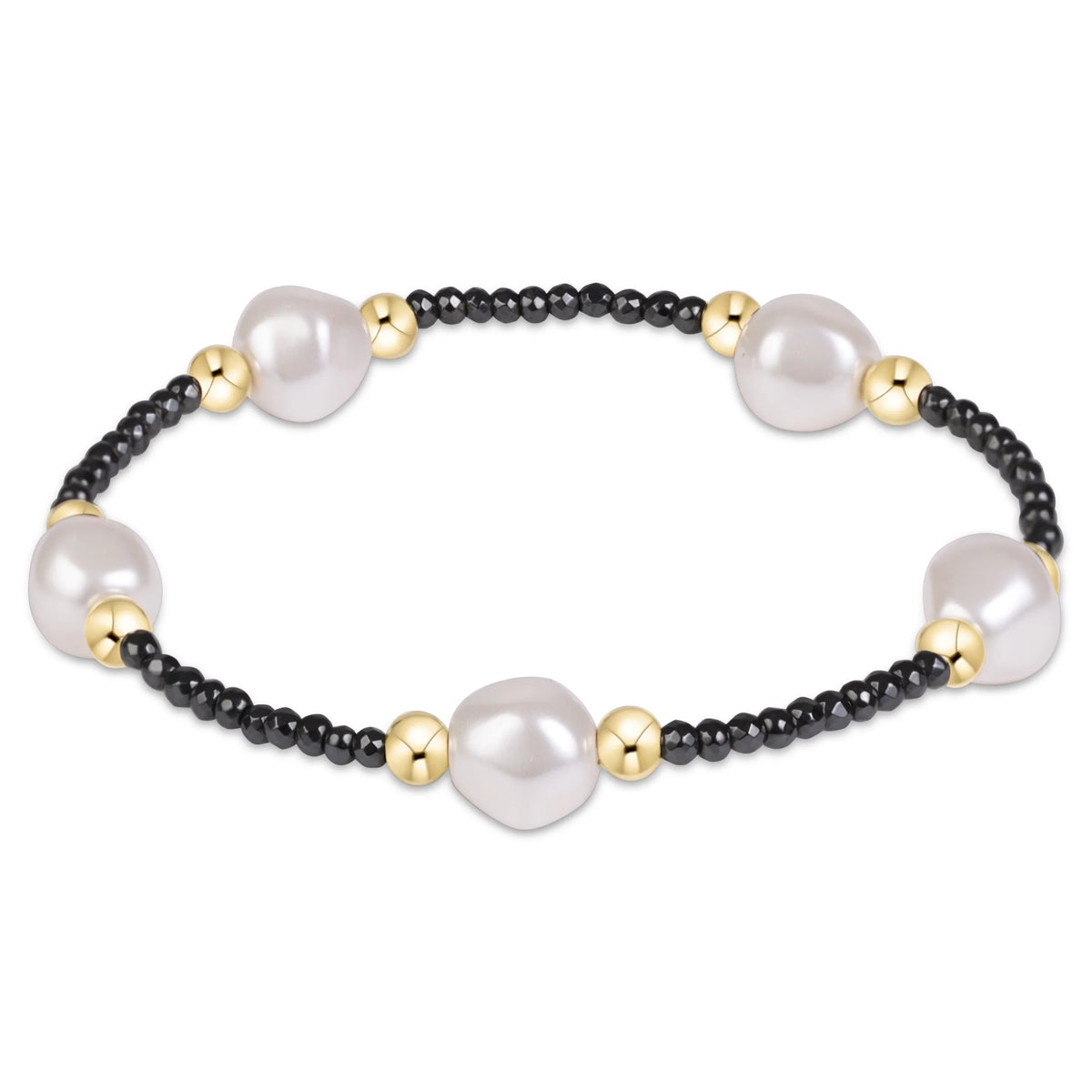 enewton Purpose Admire Pearl 8mm Faceted Hematite Bracelet