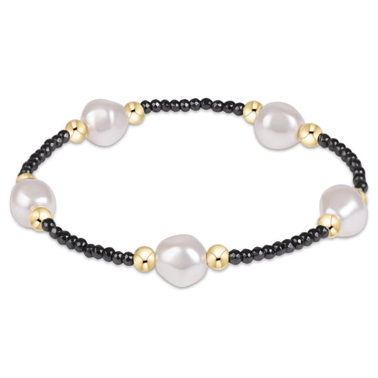 enewton Purpose Admire Pearl 8mm Faceted Hematite Bracelet