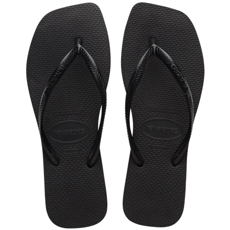 Havaianas Women's Slim Square Flip Flop - Black