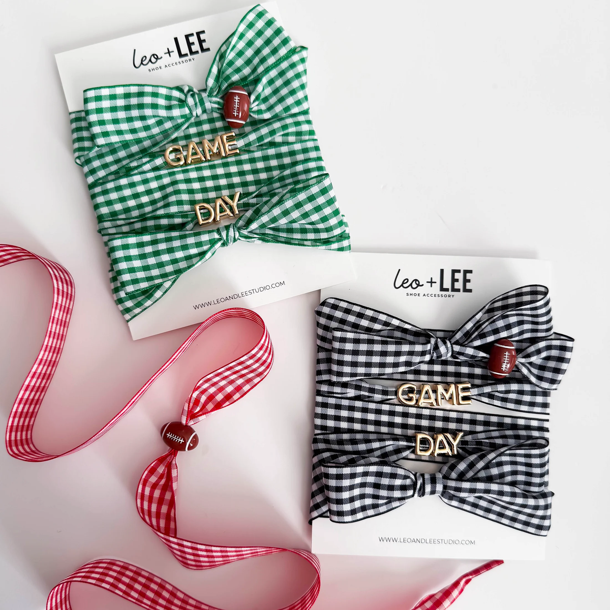 Leo and Lee Studios Game Day Shoelace & Charms Pack
