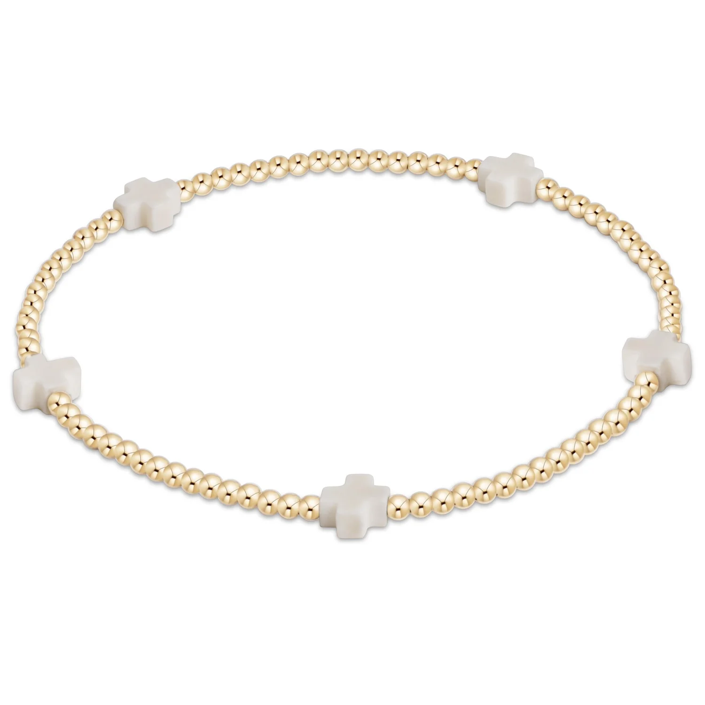 enewton Signature Cross 2mm Gold Bracelet - Various Colors
