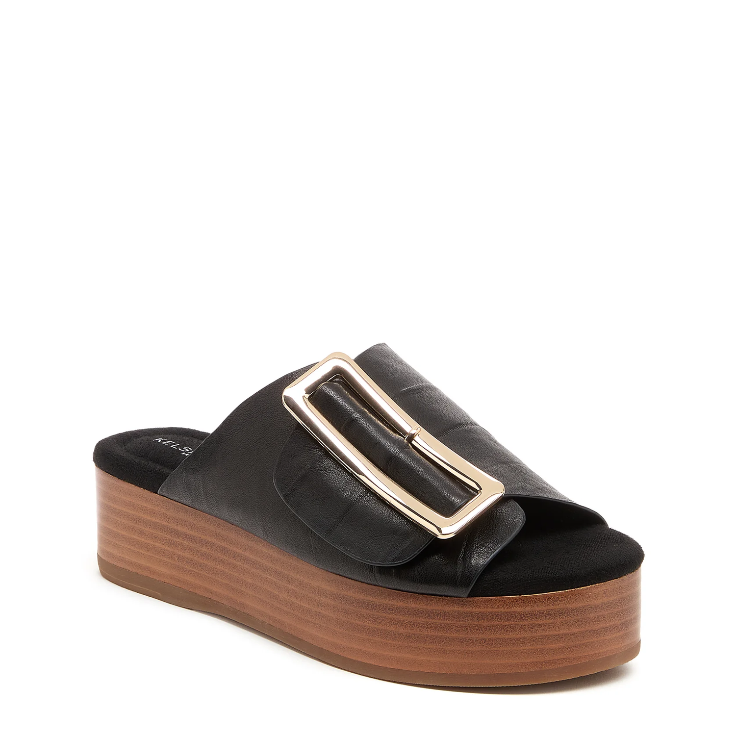 Kelsi Dagger Dover Sandal in Black Leather