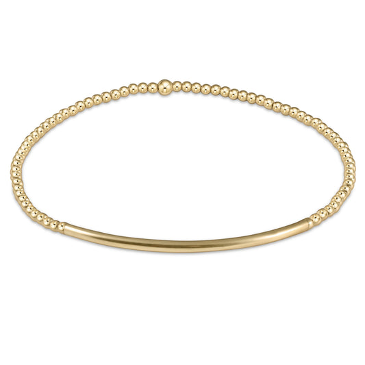 enewton Classic Bliss Bar Gold 2mm Bracelet