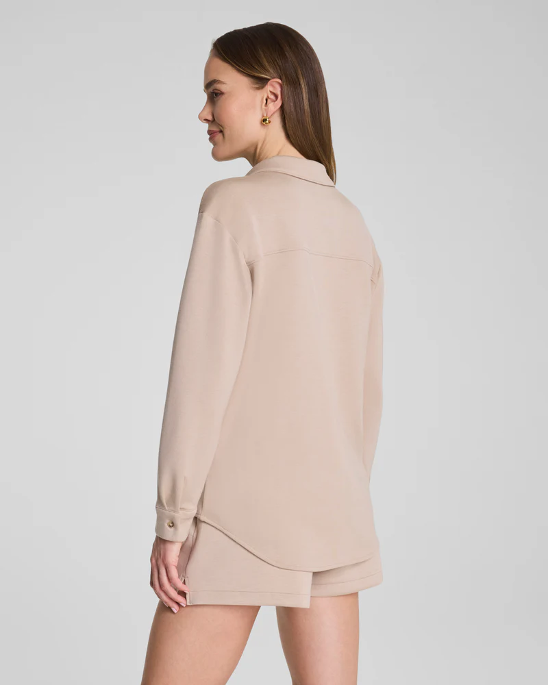 SPANX® AIRESSENTIALS® Oversized Button Down  - Dune
