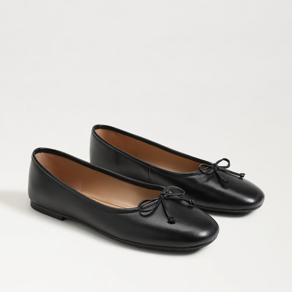 Sam Edelman Alie Ballet Flat - Black Leather