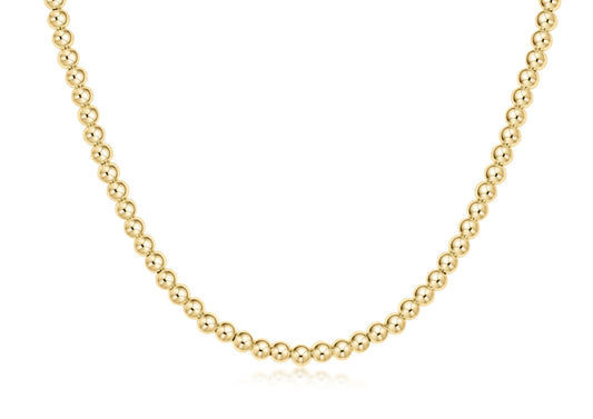 enewton 15" Choker beaded necklace - Classic Gold 4mm