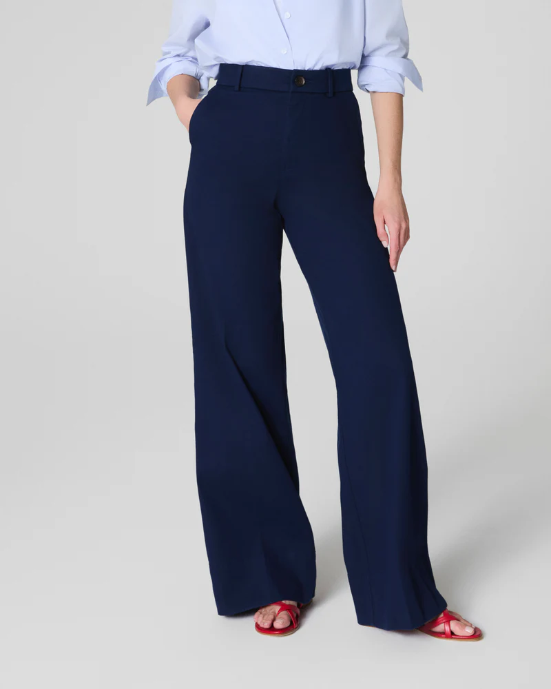 SPANXsupersmooth™ Stretch Twill Wide Leg - Timeless Navy