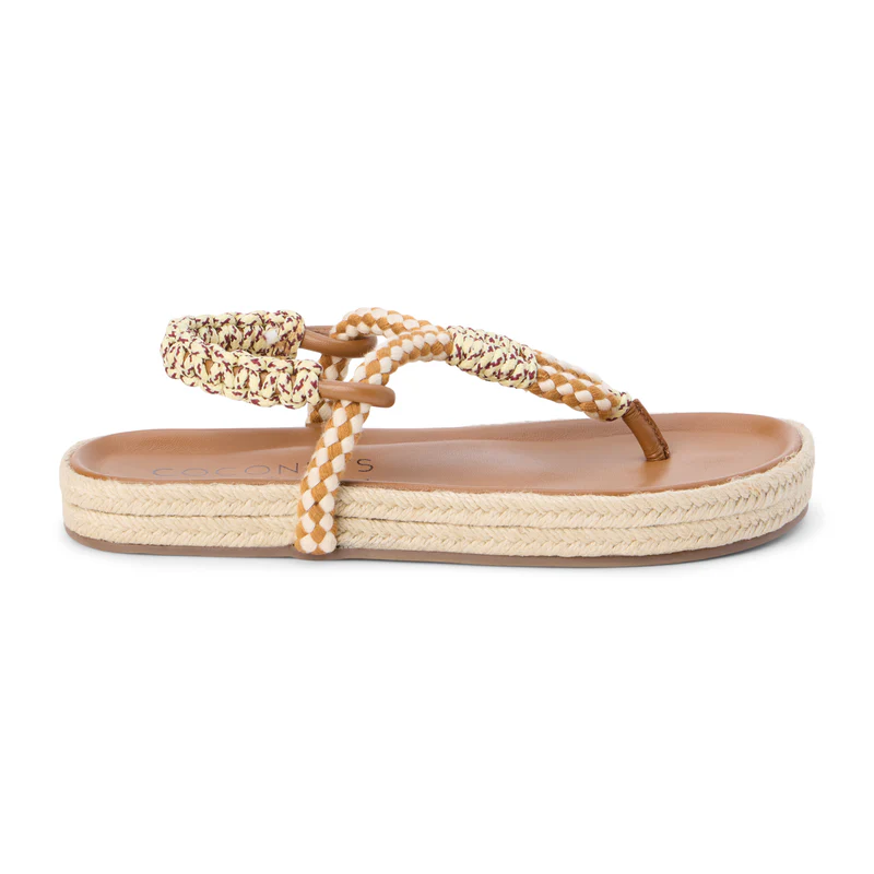 Coconuts by Matisse Celia Sandal in Tan Multi