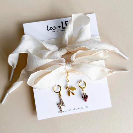 Leo and Lee Studios Curly Lace Sets Shoelace & Charms Pack