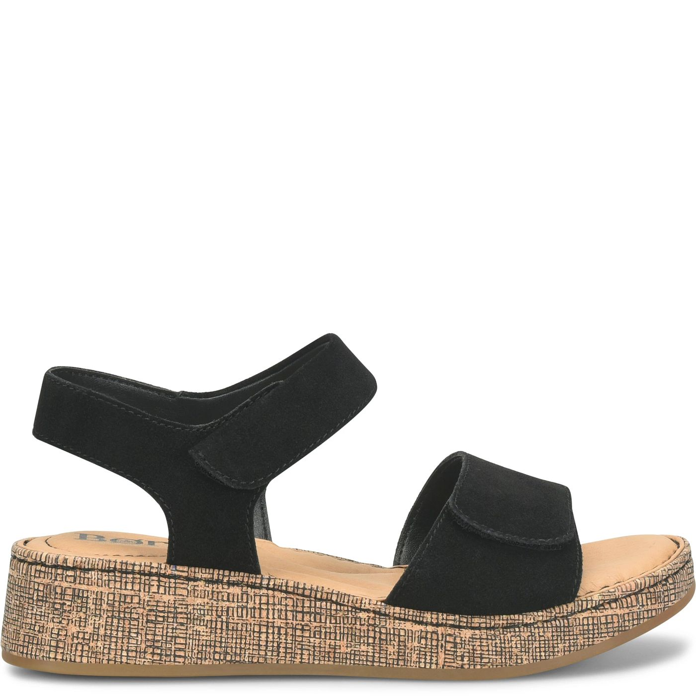 Born Cabanas Sandal in Black Suede