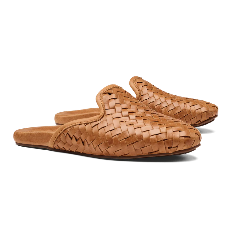 Olukai Mi'i Mule Fukui Brown Leather