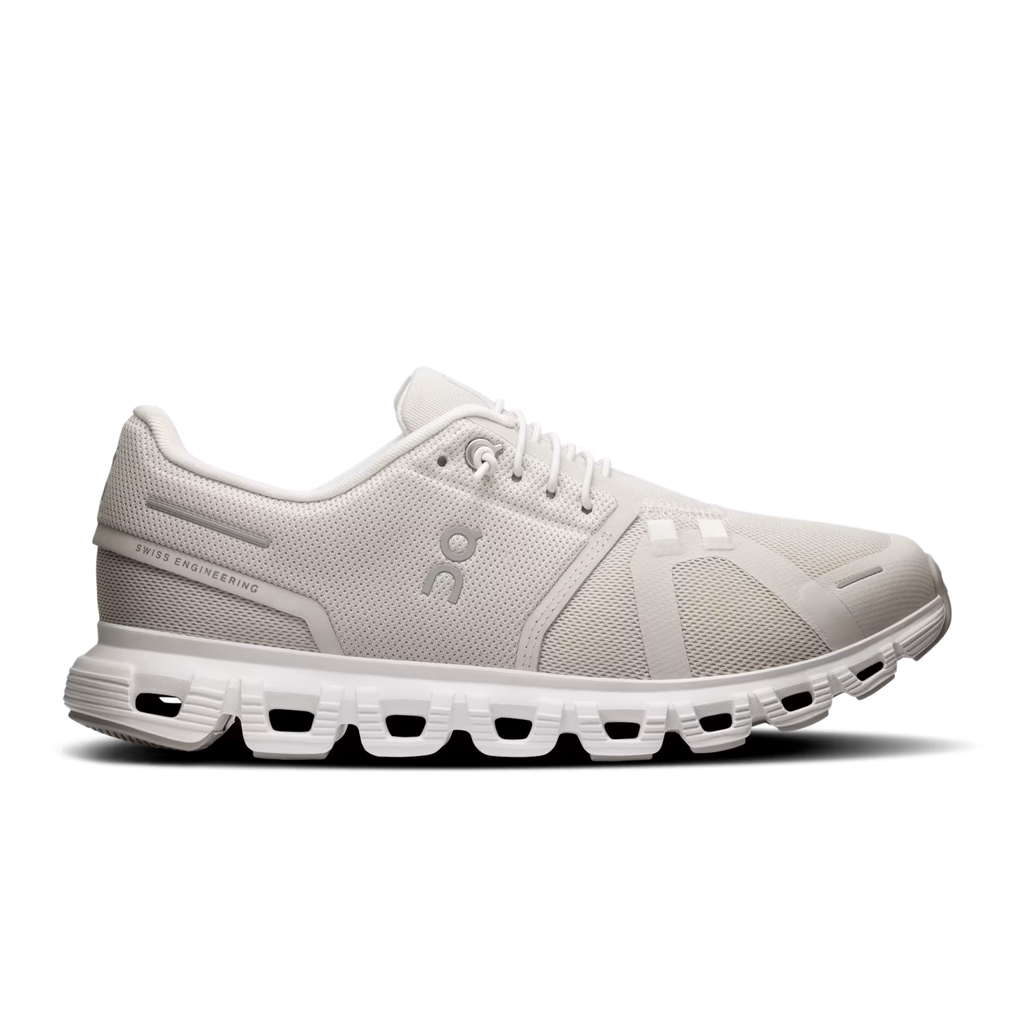 Women's On Running Cloud #6 Pearl/White