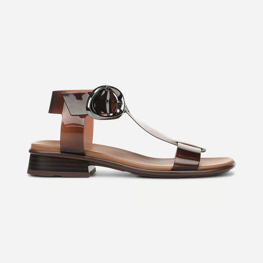Naturalizer Brandy Sandal in Frosted Chocolate Jelly