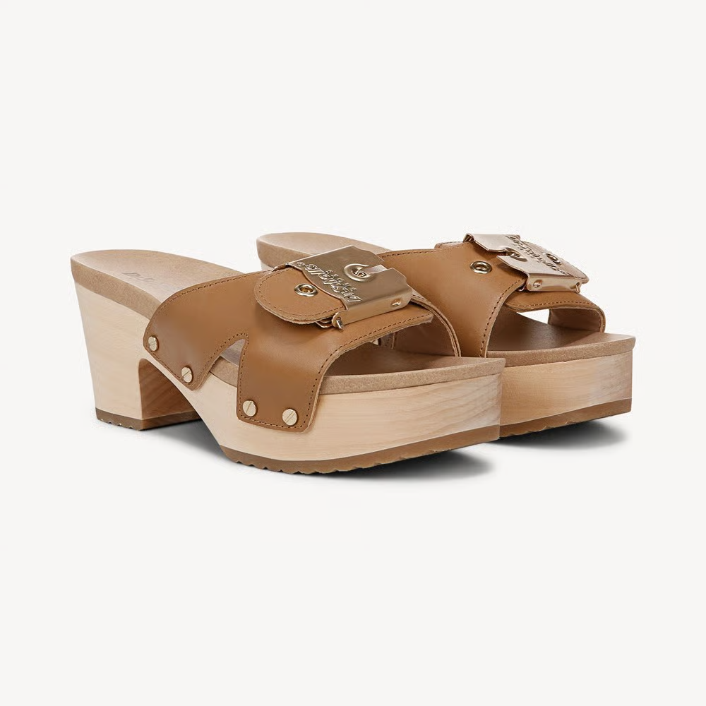 Dr.Scholl's Original Max Too Wedge Sandal - Honey Leather