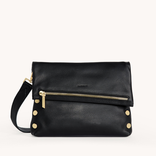 Hammitt VIP Med Black/ Brushed Gold