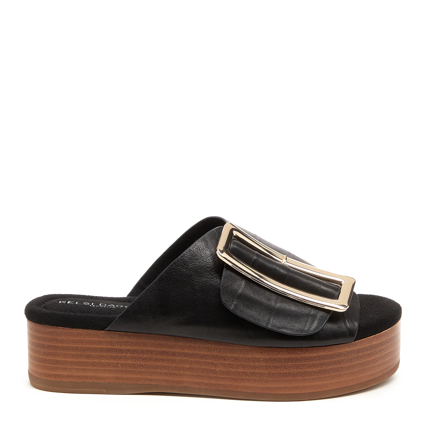 Kelsi Dagger Dover Sandal in Black Leather